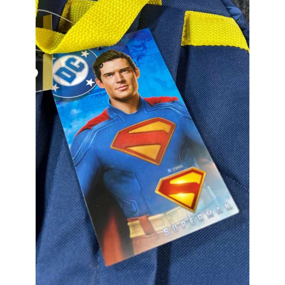 SUPERMAN Backpack Set Kids Blue 5-Piece Lunch Bag Water Bottle Pencil Case NWT